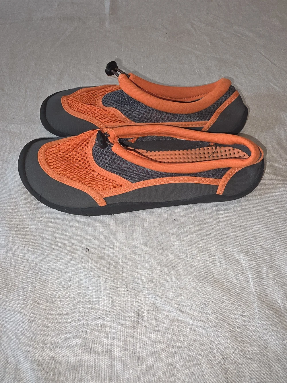 wonder nation Orange and Gray Kids Water Shoes with Toggle